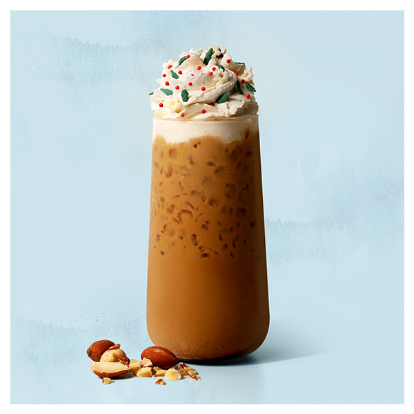Iced Holiday Almond Oat Latte
